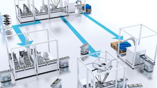 Omron zeigt eine flexible Produktion durch Innovationen in der Automatisierung. (Omron)