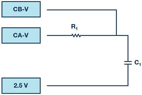 Bild 3: Schematische Darstellung einer RC-Schaltung. (Analog Devices)