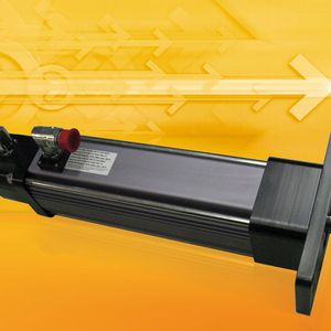 In fünf Baugrößen mit Kräften von 500 N bis 110 kN ist der GSX für die meisten Applikationen geeignet und durch die geführte Kolbenstange besonders verdrehsicher 