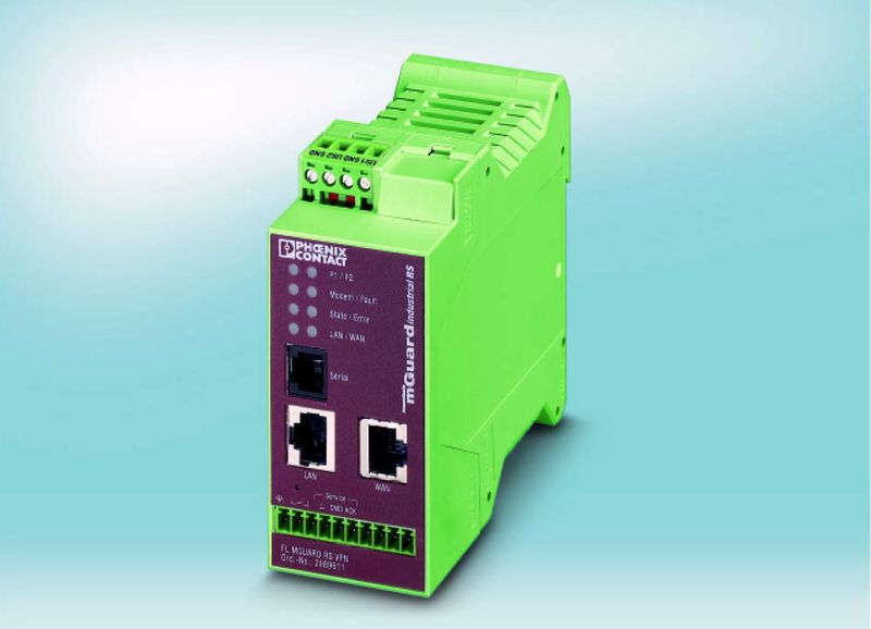 Bild 1: Industrietauglicher Security-Router aus der Produktfamilie Factory Line. (Archiv: Vogel Business Media)