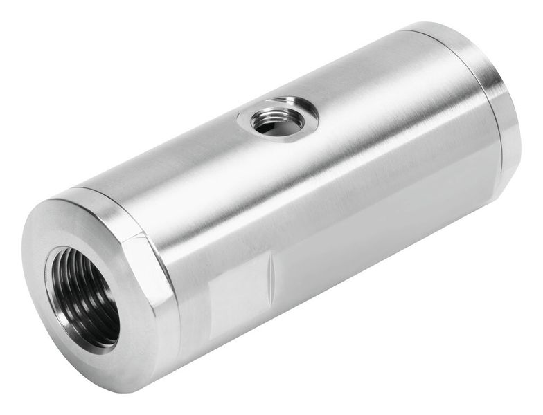 Freier Produktdurchfluss, geringes Gewicht und niedriger Energieverbrauch: Diese Eigenschaften zeichnen das Proportional-Medienventil VZQA aus. (Bild: Festo)