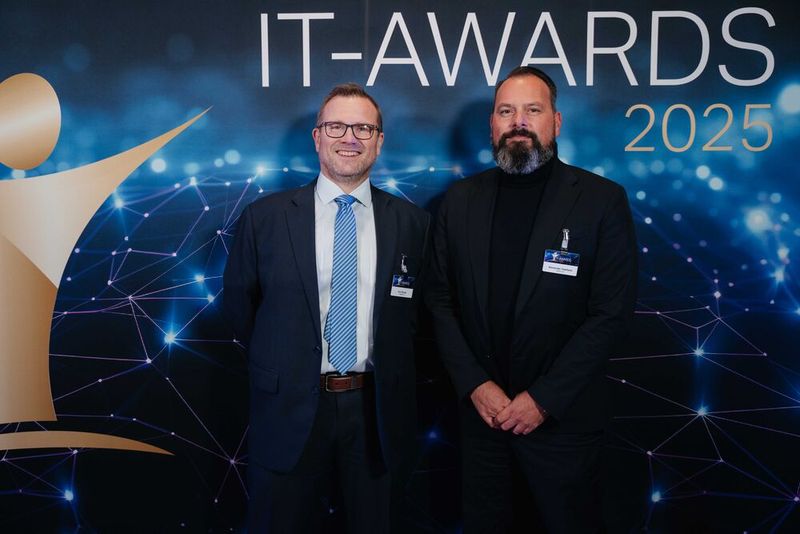 Toni Rinser und Alexander Haditsch von Salesforce sind gespannt auf ihre Platzierung.  (Bild: Manuel Emme Fotografie)