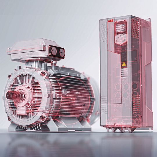 Die Kombination des Synchronreluktanzmotors mit einem Frequenzumrichter ist ein Schlüssel für einen niedrigeren Energiebedarf. (Bild:  ABB)