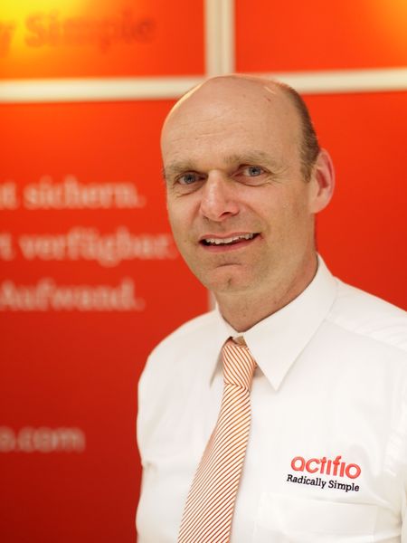 Gregor Hansbuer, Actifio, hält mit seinem Produkt die Schlüssel in der Hand, dass die Datenkopie wie das Original einmalig werden könnte: 