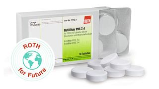 Phosphat-gepufferte Salzlösung in Tablettenform (Bild: Carl Roth)