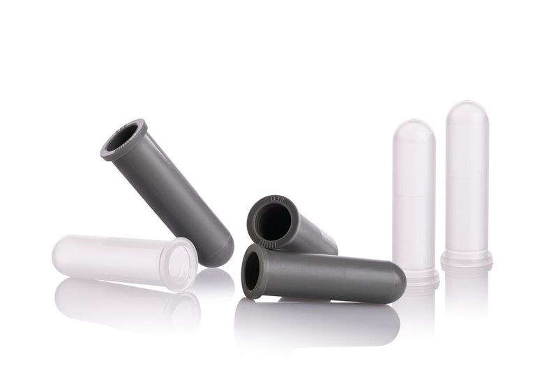 Reagiergefäße aus Post-Consumer-Recyclat (Bild: Pöppelmann)