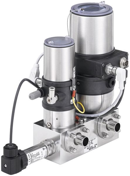 Los sistemas de regulación de la presión reaccionan ante los cambios de temperatura y de nivel, así como ante las reacciones químicas que se producen en el depósito. (Imagen:Bürkert Fluid Control Systems)
