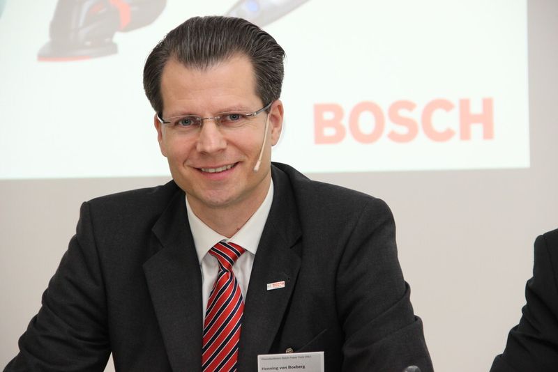 Henning von Boxberg, Vorsitzender des Bereichsvorstands von Bosch Power Tools: „Wir wollen unsere führende Position weiter ausbauen, indem wir uns auf strategische Wachstumsfelder fokussieren.” (Bild: Kroh)
