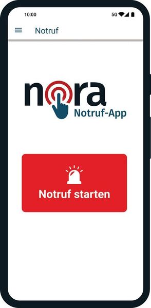 Startseite der Notruf-App (Land NRW/Nora)