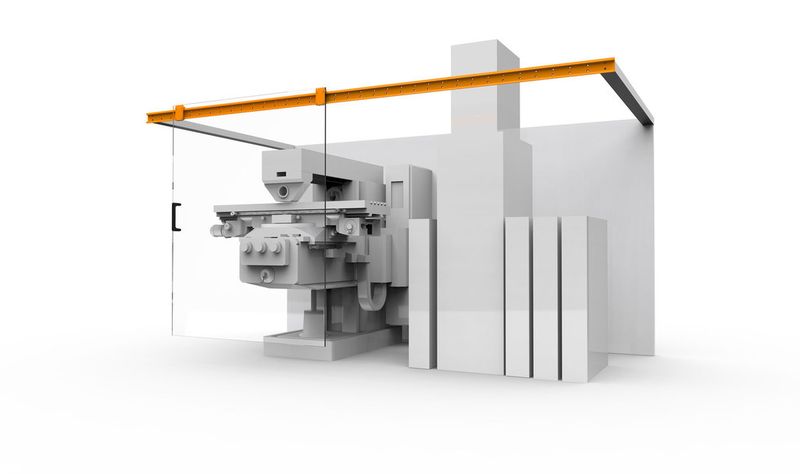 Mit nur einer Führungsschiene als Abstützung können die Drylin W-Hybridlager platzsparend in die Konstruktion integriert werden. (Bild: Igus)