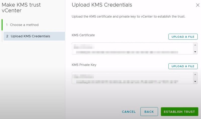 vCenter wird beim KMS authentifiziert, damit Zertifikate ausgetauscht werden können. (Joos)