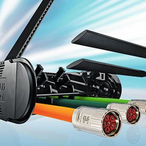 Ein neues Trennstegsystem für Energieketten ist laut Igus von allen Seiten leicht zu öffnen und genau so zu befüllen, wie man es braucht. Möglich sei dies durch ein einzigartiges Konstruktionsprinzip der E-Kette E4.1L.