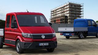 Volkswagen bringt mit dem neuen Crafter wieder einen eigenen Transporter. Seine Premiere hat das Modell auf der IAA Nutzfahrzeuge in Hannover. (Volkswagen)