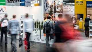 Die BVL bietet mehrere Fachforen auf der Cemat an , etwa zu den Themen Logistikimmobilien und Start-ups. (BVL, Kai Bublitz)