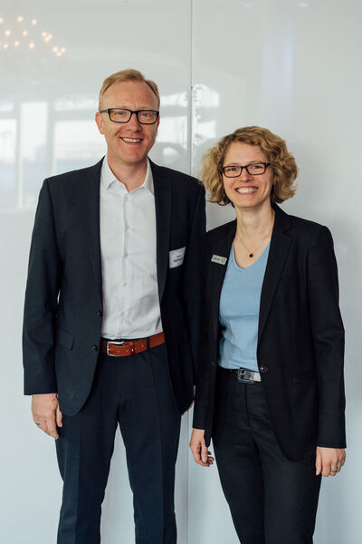 Olaf Kaiser (UBEGA) und Stephanie Pelch (C&P) (dbc (deutschlands business-cloud))