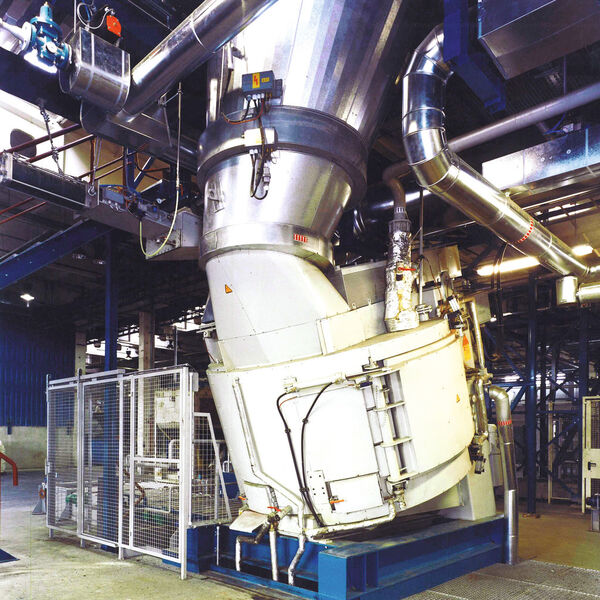 An Eirich mixer connected to heat, steam and pressure controlling systems for drying sludges. (Picture: H Birkenmayer (Pty) Ltd)