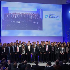 Die Tech Data Mannschaft stellte sich den Gästen vor.(Bild: IT-BUSINESS)