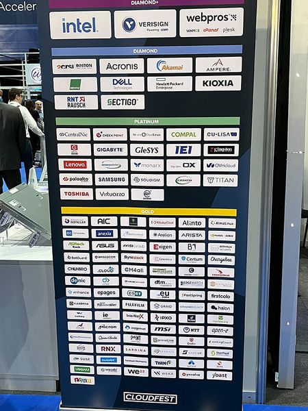 Alle Sponsoren und Aussteller des CloudFests 2023 auf einen Blick. (Bild: VIT / ewg)