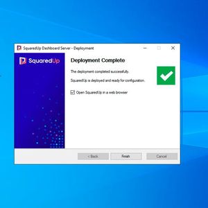 Die Bereitstellung von SquaredUp Dashboard Server ist abgeschlossen.(Bild:  Joos / SquaredUp)