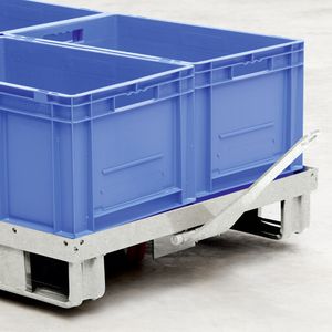 Ob als Ladungsträger oder Transportwagen – das Einsatzfeld der neuen Rollpalette ist vielseitig.