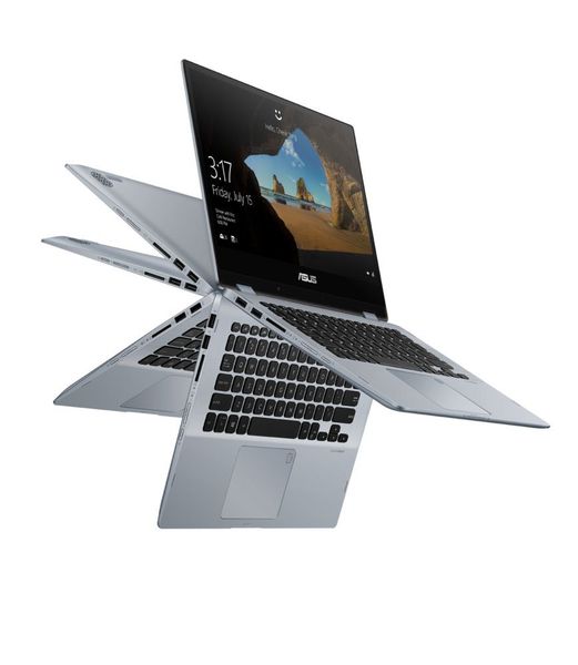 Das Display des VivoBook Flip ist um 360 Grad drehbar. An Bord ist ein Intel-Core-Prozessor, 1 TB SSD und bis zu 16 GB Arbeitsspeicher. (Asus)