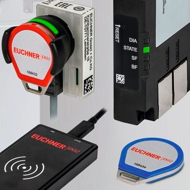 Das neue «EKS2» Electronic-Key-System ermöglicht eine zentrale Zugriffskontrolle in smarten Fabriken. (Bild: Euchner AG)