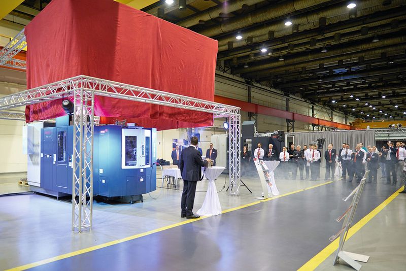 Präsentation der neuen Focus-Baureihe während der Technology Days von Heckert in Chemnitz vom  31. Mai bis 2. Juni 2016. (Starrag)