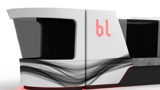 Bearbeitungszentrum mit Roboter, wie es sich bl-design konzipiert mit technischen Textilien vorstellt. (bl-design)