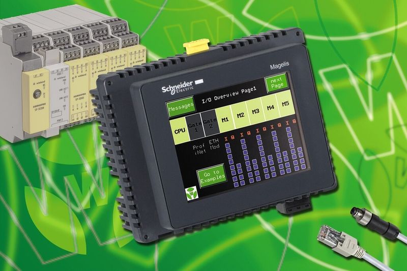 Bild 5: Das intelligente Touchpanel für Samos Pro erleichtert die Diagnose und verbessert die Anlagenverfügbarkeit.  (Bild: Wieland)