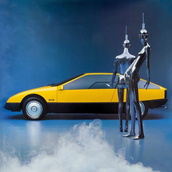 Der futuristisch gezeichnete Opel GT2 von 1977 hatte seitliche Schiebetüren. (Bild: Opel)