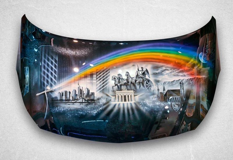 „Kunst schafft Leben“ von Del Nilo Airbrush & Custompainting. (Bild: Messe Frankfurt)