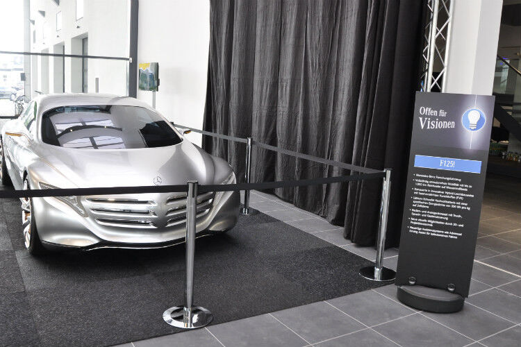 Ein weiteres Zukunftsauto von Mercedes-Benz: Der F125 soll die Vision vom emissionsfreien Fahren mit Wasserstoff demonstrieren. (Foto: Schwickal)