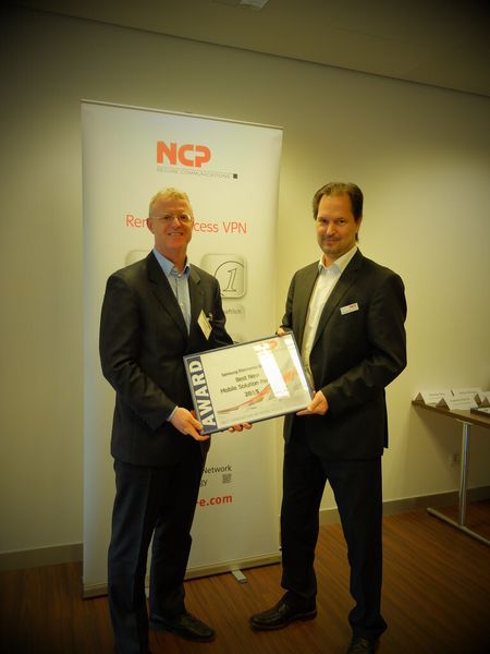 Stephen Foley (Samsung, l.) und Patrick Oliver Graf (Bild: NCP)