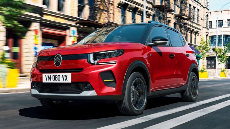 Aus dem Kleinwagen C3 wird ein kompaktes SUV. Der Citroën E-C3 ist mit 19.990 Euro auf Platz 2 der günstigen E-Autos. (Bild: Citroën)