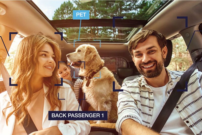 In modernen Fahrzeugen überwachen Sensoren die Körperhaltung und Aufmerksamkeit der Insassen. In modernen Fahrzeugen überwachen Sensoren die Körperhaltung und Aufmerksamkeit der Insassen.