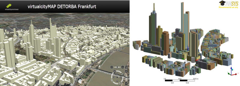 VirtualcityMAP DETORBA Frankfurt. (Bild: Detorba/TU München)