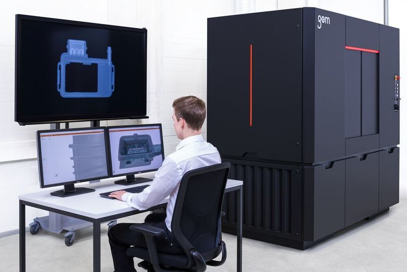 Thanks to proven GOM technology and its highly rigid system, measuring results are very accurate and repeatable with the GOM CT. (Marc Stantien_GOM)