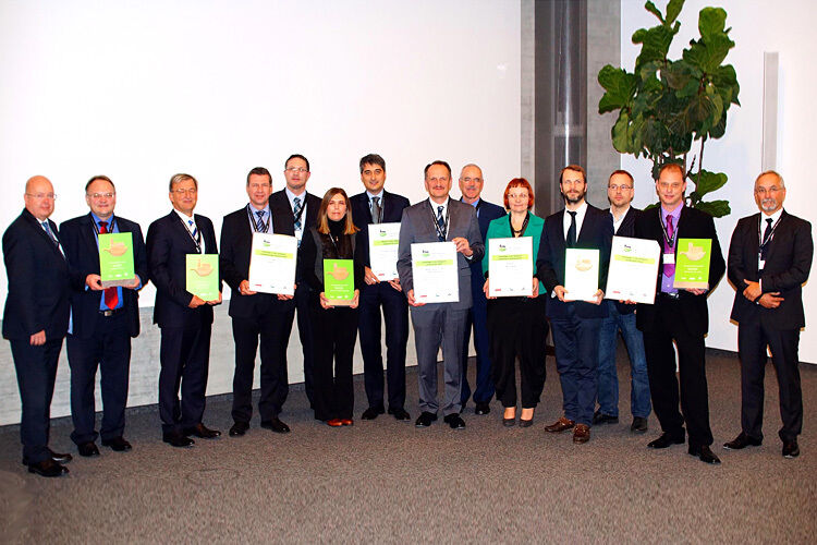 Ressourceneffizienz auf höchstem Niveau: Die sechs Preisträger des „Lean & Green Management Award 2014“ bewiesen, wie sich nachhaltige Geschäftsmodelle, umweltfreundliche Produktion und hocheffiziente Prozesse im gesamten Unternehmen umsetzen lassen. (Foto: Growtth Consulting Europe)