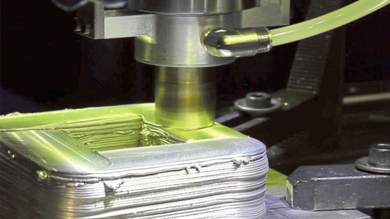 Le Meld autorise un taux de déposition de 13 kg par heure avec l'aluminium. (Aeroprobe)