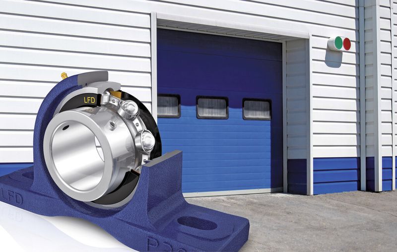 Bild 1: In Roll- und Sektionaltoren sorgen Rillenkugellager mit dem passenden Schmierstoff für Leichtlauf – ganz gleich ob bei manuellem oder automatischem Betrieb. (LFD Wälzlager)