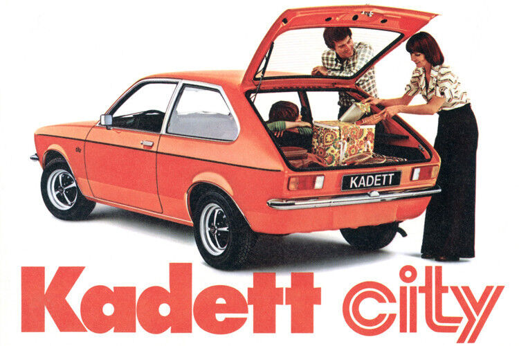 Start 1975: Opel Kadett City in der Printwerbung ... (Foto: Opel)