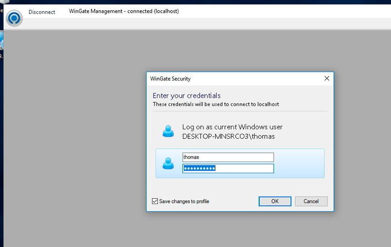 Nach der Einrichtung erfolgt die Anmeldung an der Weboberfläche von WinGate. Danach erfolgt die Verwaltung der Umgebung. (Joos / WinGate)