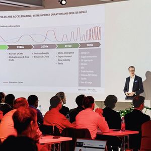 Die Keynote hielt Dr. Jürgen Simon von Berylls bei Alixpartners.(Bild:  Stefan Bausewein)