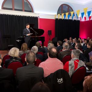 Lars Ch. Weber spricht über Digitalisierung und Anforderungen der Jungen Wirtschaft.(Bild:  Lars Weber GmbH)