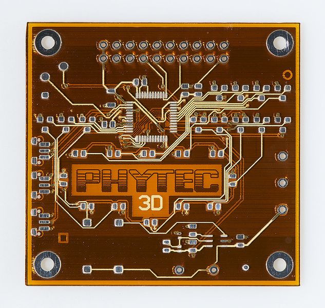 3D-gedruckte Leiterplatte (Bild: PHYTEC)