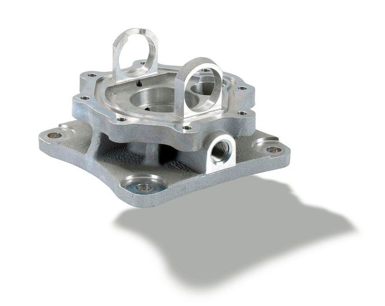 Take, for example, adjustment housings: typical spare parts such as those that the Blöcher aluminum foundry can quickly produce with molds produced on the new 3D sand printer. (Giesserei Blöcher)