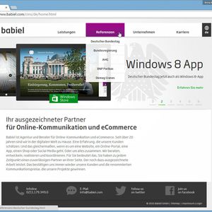 Die in Köln ansässige Babiel GmbH hat im Januar 2015 die Webseiten der Bundesregierung, des Bundestags und der Kanzlerin in Zusammenarbeit mit Cloud Flare vor einer massiven DDoS-Attacke verteidigt.