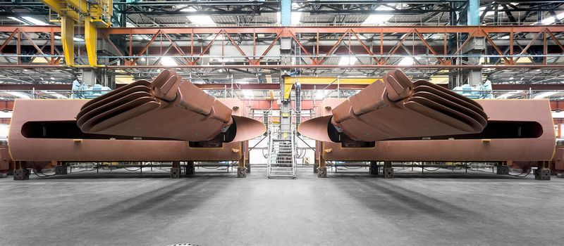 Seit der Übernahme von Blohm + Voss Industries bietet SKF der Schiffbaubranche auch gigantische Stabilisatoren an. (Bild: SKF-BVI)