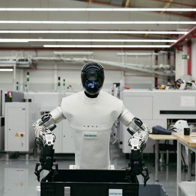 Siemens und Humanoid bringen humanoide Roboter in die Fertigung.  (Bild: Siemens)