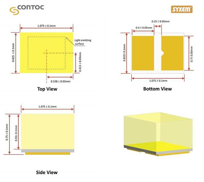 Bild 2: Dank eines Wirkungsgrades von >95 lm/W bei 350 mA und kompakten Abmessungen ist die LED für beengte Platzverhältnisse prädestiniert. (contoc)